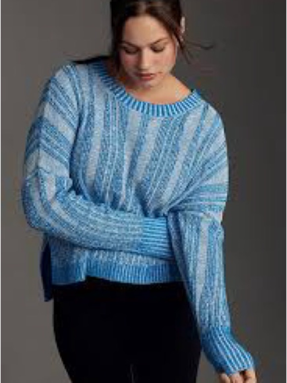 NWT Pilcro Anthropologie Textured High-Low Pullover Sweater - size M